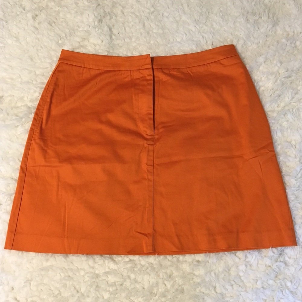 Bright Orange Loft Skirt size 14